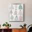 Arbre de Noël croquis I, toile de qualité supérieure, prête à être accrochée-479442755-479442754