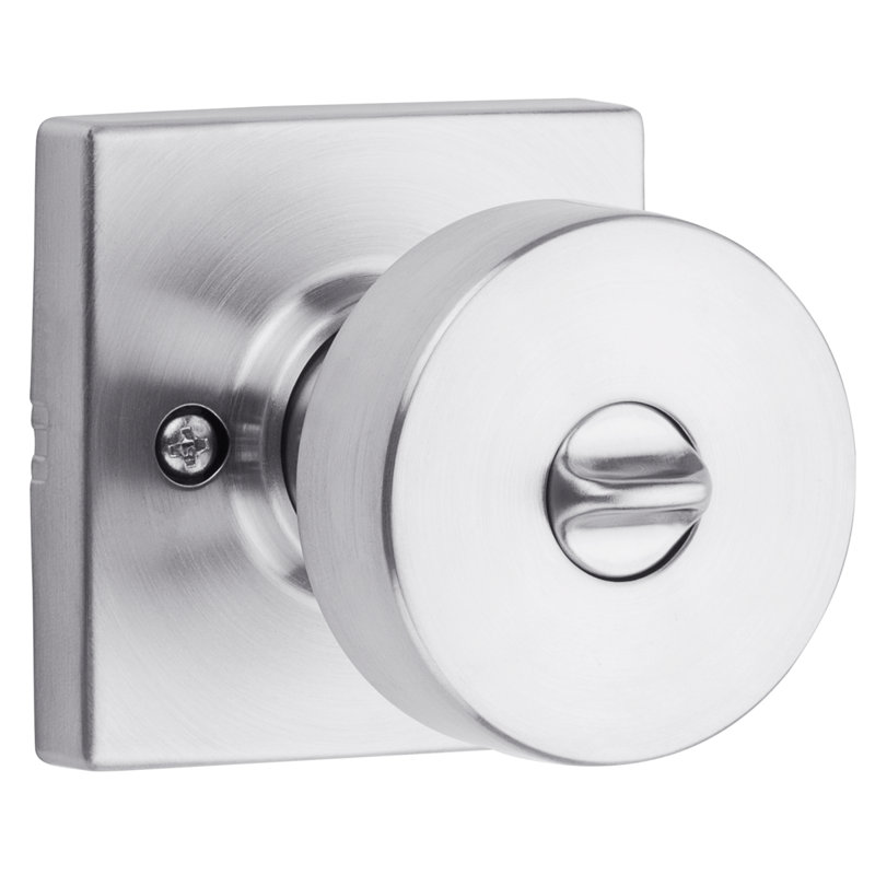 Pismo Keyed Entry Knob featuring SmartKey Security, Satin Chrome
