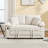 Extendable Sofas, 58 Inch Chenille Modern Compact Sleeper For Home