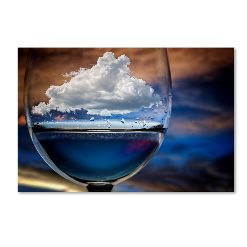 Chechi Peinado Cloud in a Glass Framed Canvas Art