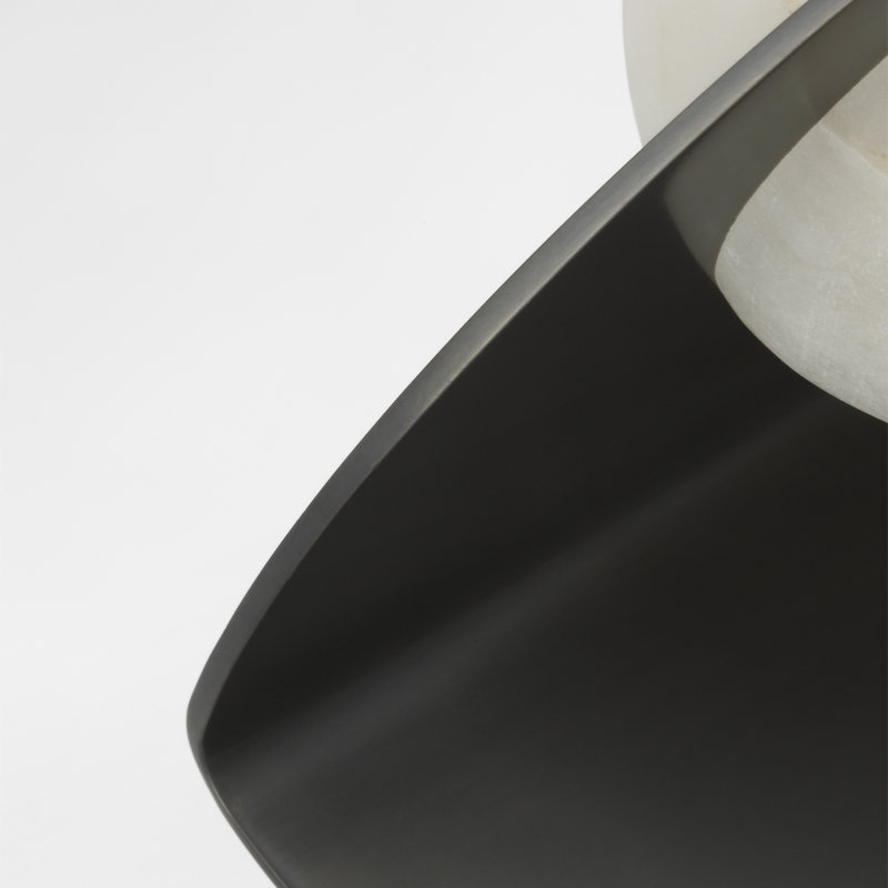 Kelly Wearstler Fosse 9" Invertable Oval Sconce, Bronze