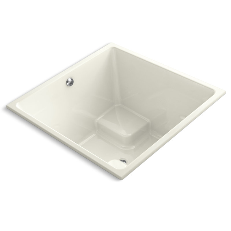 Underscore 48" x 48" Drop In/Undermount Soaking Bathtub, Beige