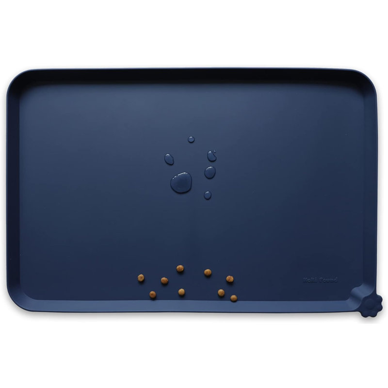 Mangeoire surélevée antidérapante, Bleu marine, 26"