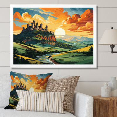 Green And Orange Castles In Italy - Castles Wall Art