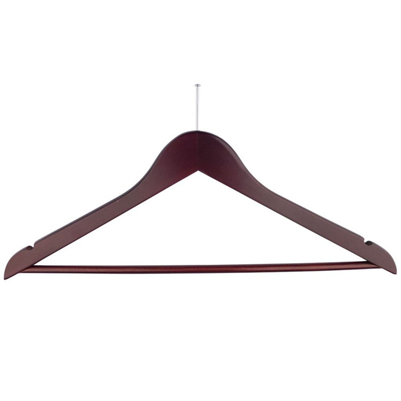 Cintre en bois pour homme, Acajou