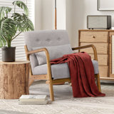 Walthill 63 cm Modern Scandinavian Solid Wood Armchair