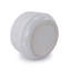 Ensemble de 2 pots de fleurs blanc brillant