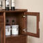 Commode d'appoint multifonctionnelle en bois massif