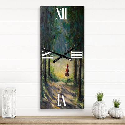 Little Red Riding Hood in The Woods - Traditional Wall Clock