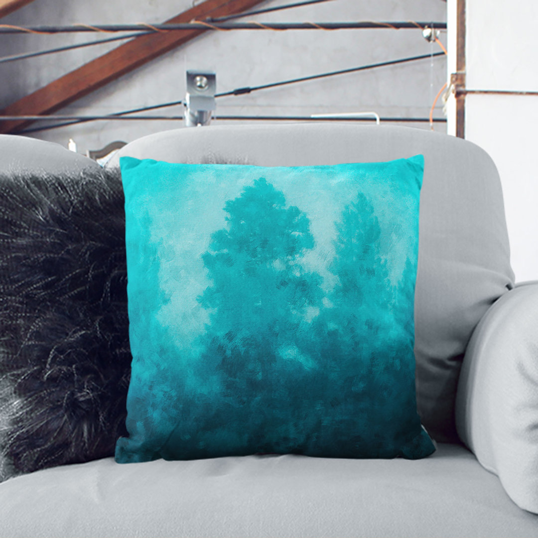Forest Painting Cushion with Filling