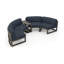 Avion 43" Wide Outdoor Curved Patio Sectional with Sunbrella Cushions-1257844915-1277529348