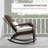 Outdoor Wicker Adirondack Rocking Chair, Patio Rattan Rocker Chair With High Back-526066992