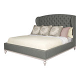 Emma Queen Upholstered Panel Bed