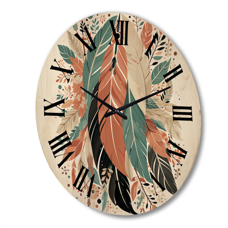 Horloge murale en bois massif Marjan, Très grand
