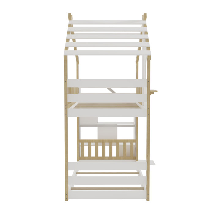 Harper Orchard Soejima Kids Twin Over Twin Bunk Bed | Wayfair