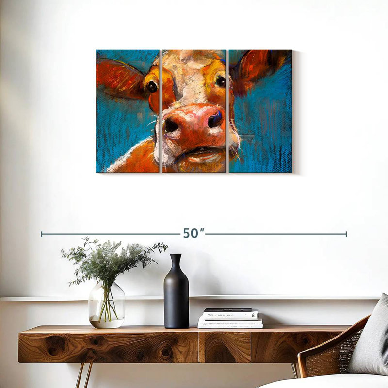 Yellow Cow, 20" H x 33" W