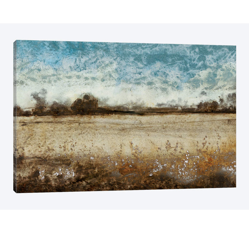 « infiniing prairies », impression sur toile, H 26 po x l 40 po x P 1,5 po