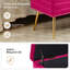 Banc de rangement en velours Carrielynn-1235242582
