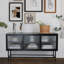 Meuble télé avec armoire de rangement fermée-106889190-106889192