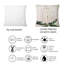 Rectangle, orchidée blanche rétro III - coussin décoratif traditionnel imprimé