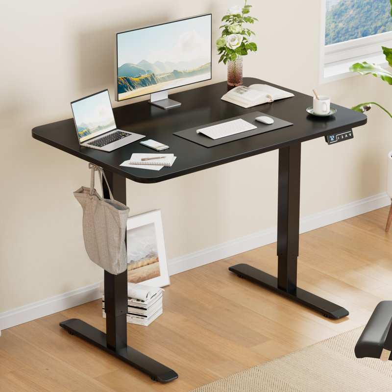 Bureaux debout à hauteur réglable Putnam, Noir, noir, noir, noir, H 48 po x l 39,37 po x P 23,62 po