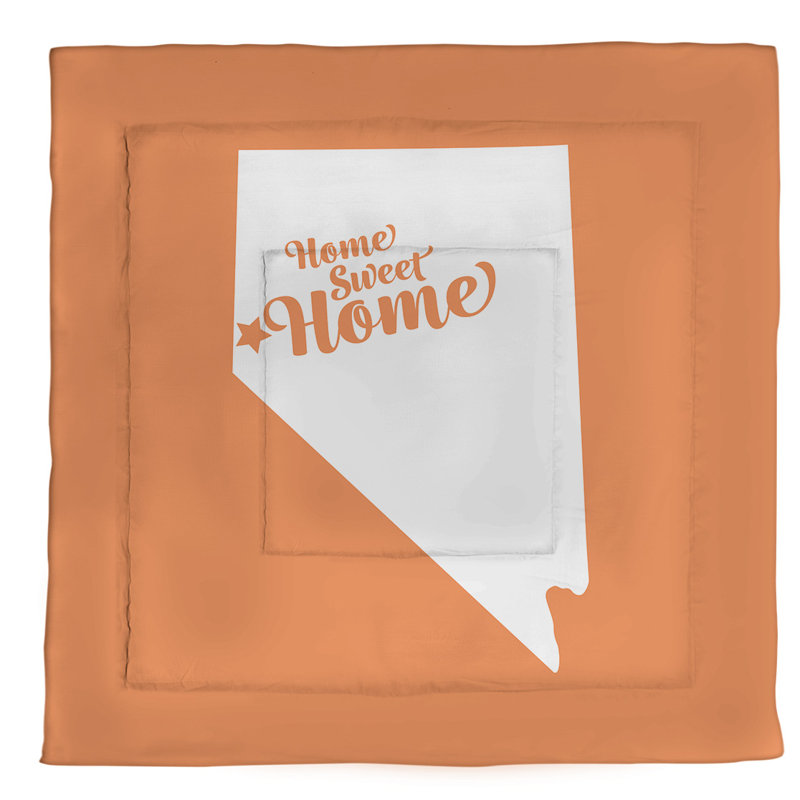 Reno Modern & Contemporary Polyester Percale Comforter, Twin Comforter  , Orange