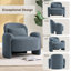 Fauteuil d'appoint moderne surdimensionné 37,2 po-565864228