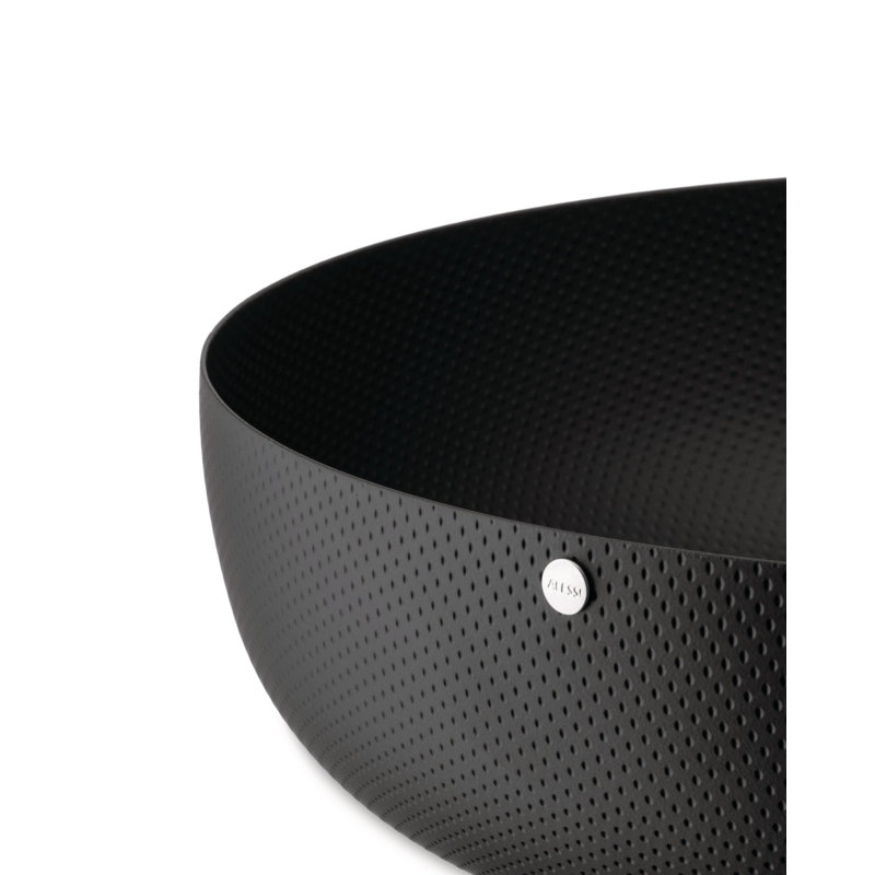 Round Basket, 9.45", Black