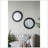Circle Wall Mirror With Wooden Frame, Antique Classic Accent Mirror, For Living Room, Foyer, Bathroom, Office