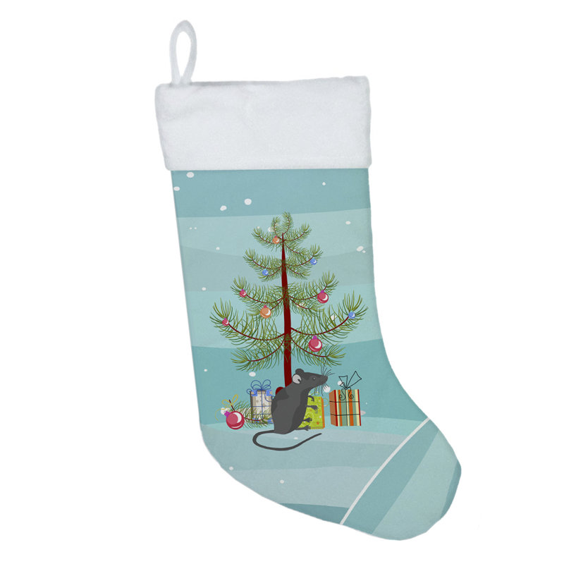 Chaussette de Noël en satin