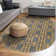 Glam Geometric Gray/Gold Area Rug