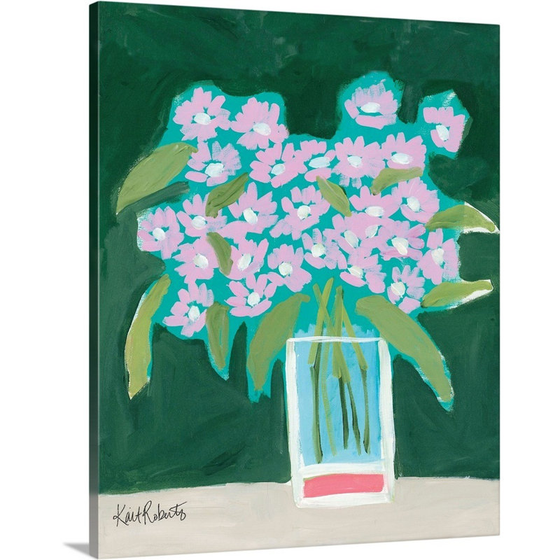 Reproduction d’art sur toile, "I Envy the Wildflowers" par Kait Roberts, Toile tendue, H 14 po x l 11 po x P 1,25 po