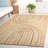 Natural Fiber Flat Weave Jute Pile Rug-660073537