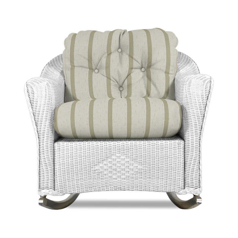 Reflections Outdoor Rocker Chair, Demo Stone, White