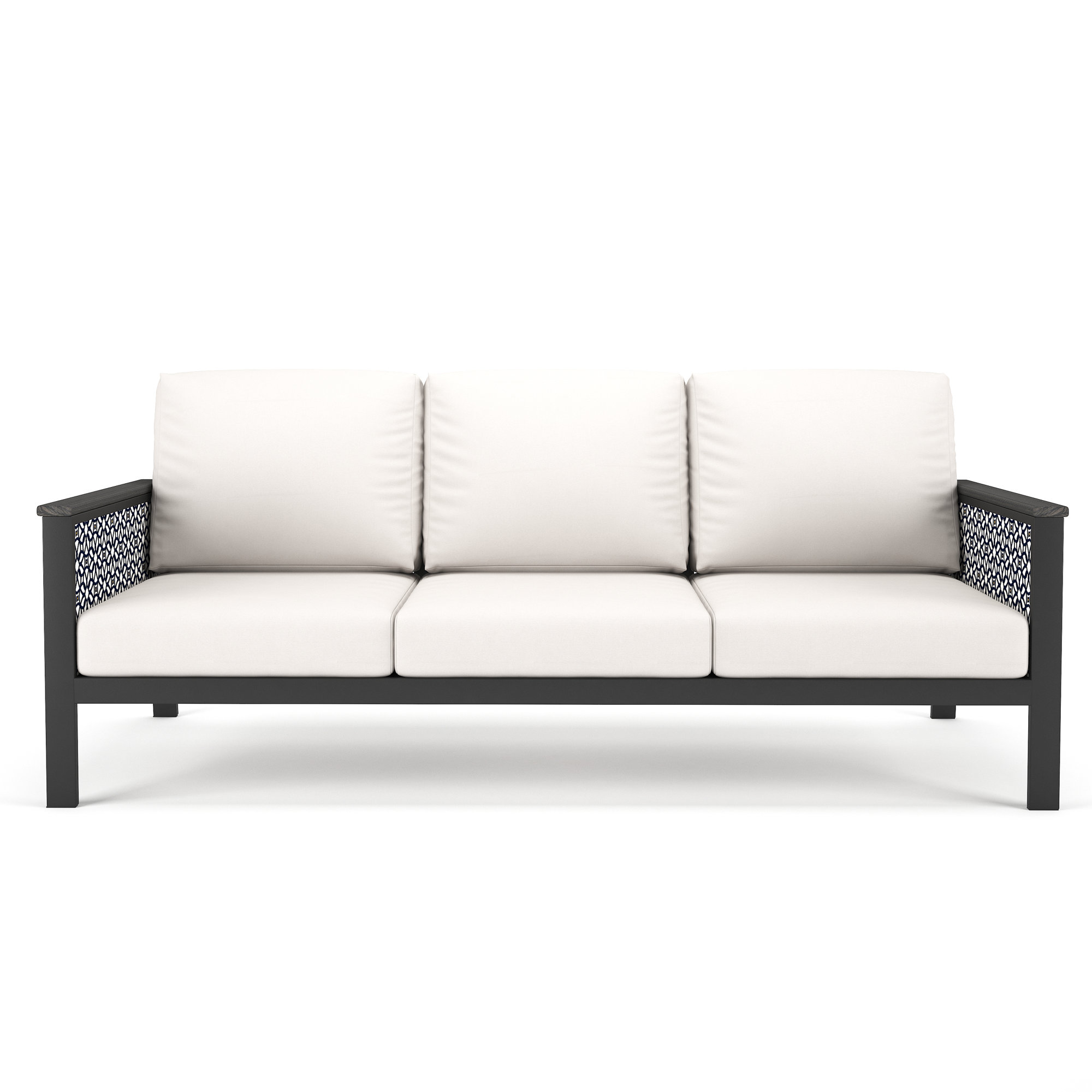 Townsend 80'' Wide Outdoor Patio Sofa with Sunbrella® Cushions, Canvas White