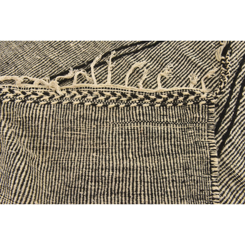 Tapis noir et blanc Orpheus