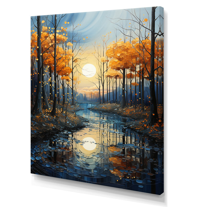 River Azure Bold III - impression, H 20 po x l 12 po x P 1 po, Toile tendue