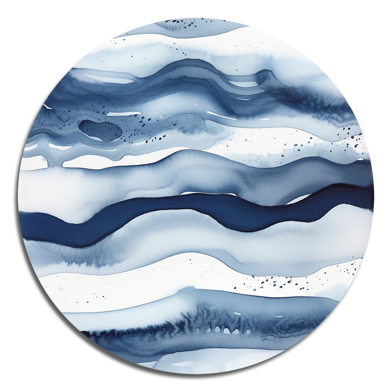 Clydeen - Abstract Round Metal Art Prints, 23" H x 23" W