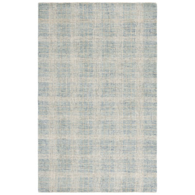 Genre Hand Tufted Wool;Cotton Plaid Rug