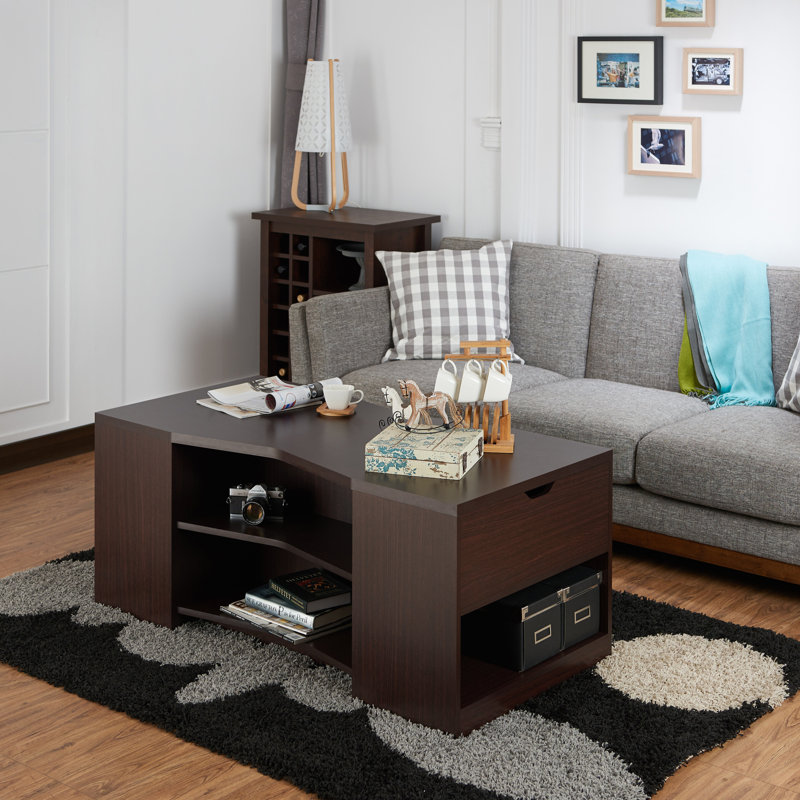 Table basse avec rangement de style traîneau