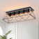 5-Light Metal Flush Mount Rectangular Ceiling Light