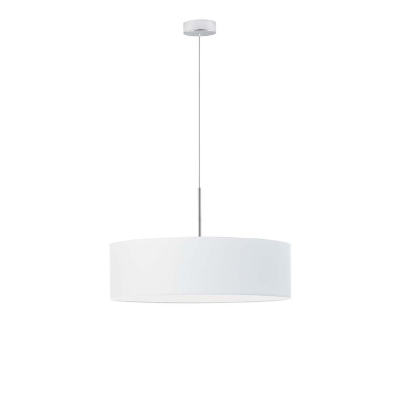 Aubrionna 4 - Light Drum Pendant, Chrome, White