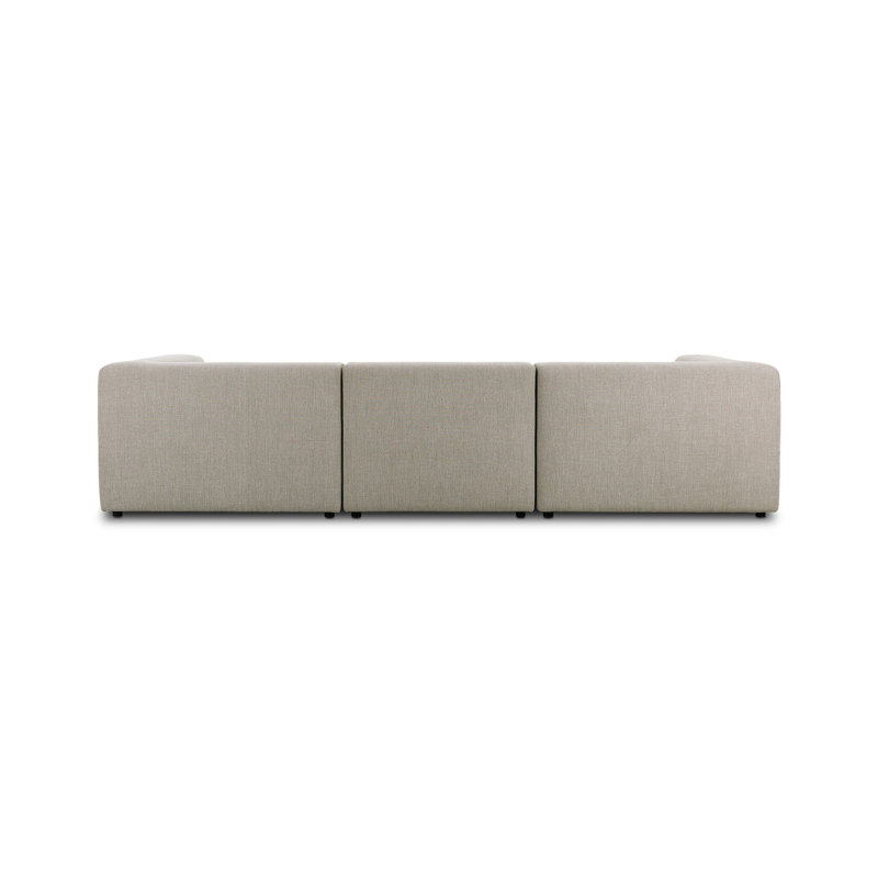 Lawndale Sectional, Napa Sandstone Polyester Blend, Right Hand Facing