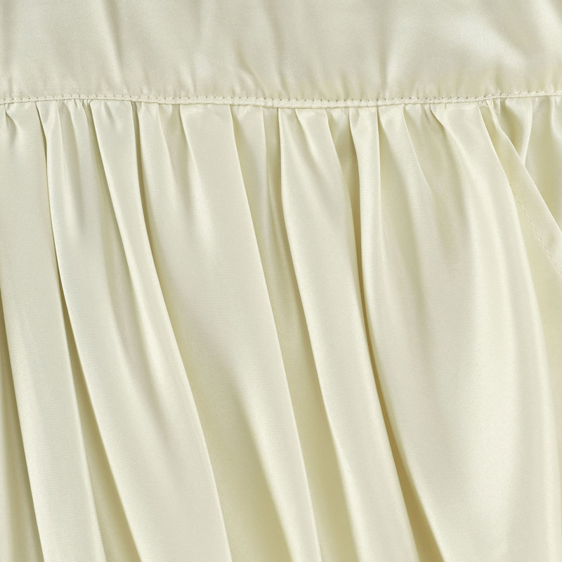 Ivory Polyester Rod Pocket Window Valance