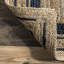 Tapis brun / bleu marine en jute tissé à la machine Speight-48116615