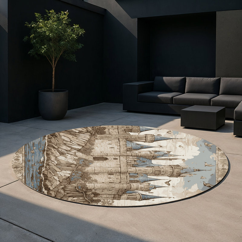 Tapis intérieur et extérieur Imperial Watch, Rond 5 pi