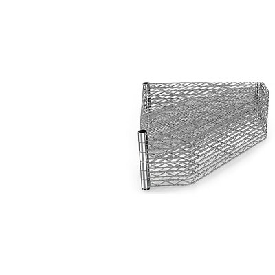 6 Tier Shelf Corner Wire Shelf Rack Pentagonal Shelves Adjustable Metal Heavy Duty Free Standing Corner Storage Display Chrome Rack for Bathroom, Living Room, Kitchen