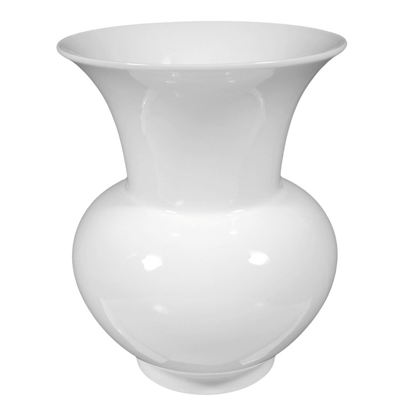 Musani Porcelain Table Vase, 22.6cm H x 18.1cm W x 18.1cm D