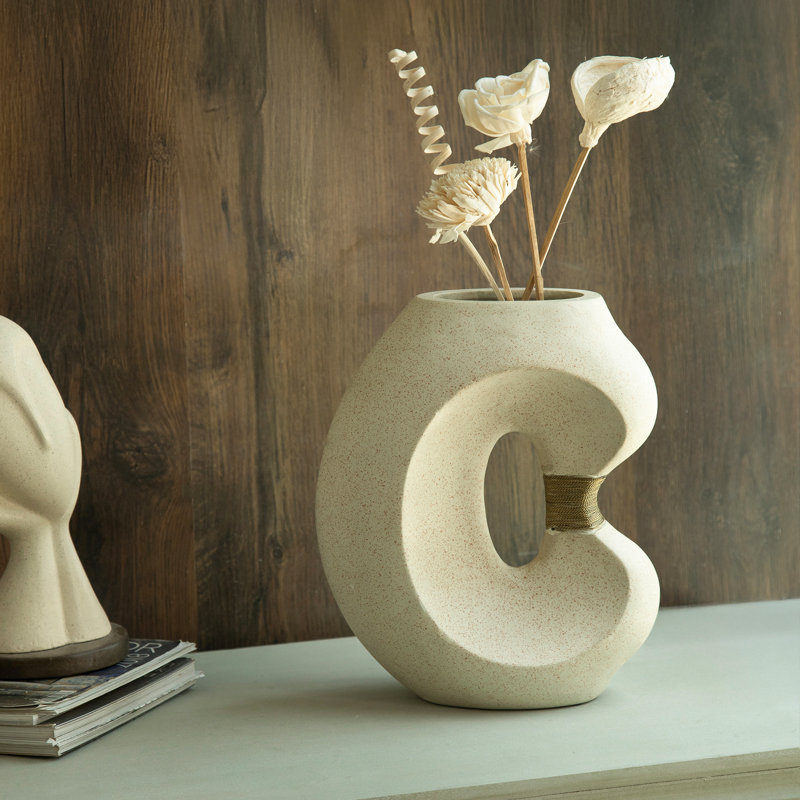 Petit vase de table Curva, H 11,75 po x l 5,25 po x P 9,5 po