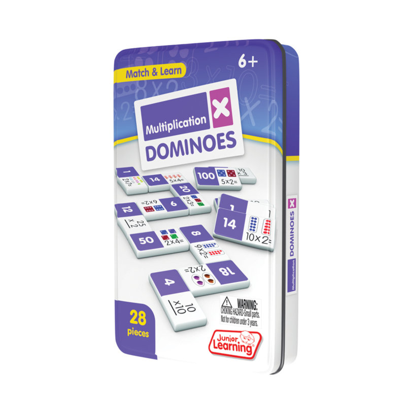 Junior Learning Multiplication Dominoes Match & Learn Educational Learning Game